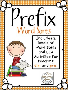 Preview of Differentiated Prefix Word Sorts for dis- and pre-