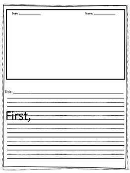 Differentiated Primary Writing Paper Template by A Plus Education Supplies