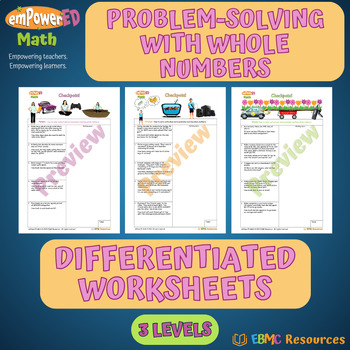 problem solving with whole numbers