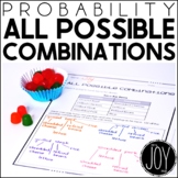 Differentiated Probability All Possible Combinations Worksheets