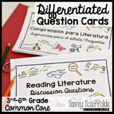 Reading Discussion Questions Differentiated Literature