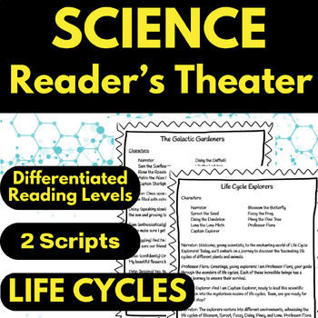 Preview of Differentiated Reader's Theater Script Life Cycle Science Reading Fluency 