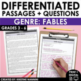 Differentiated Reading Comprehension Passages | Genre Fabl