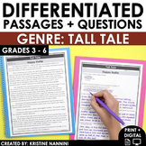 Differentiated Reading Comprehension Passages | Genre Tall