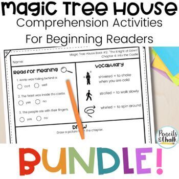 Preview of Magic Tree House Books 1-5 Differentiated Reading Comprehension & Novel Study