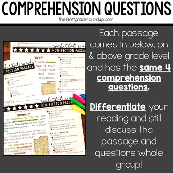 Patriotic Reading Comprehension Passages and Questions | TpT