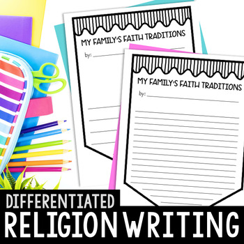 Preview of Differentiated Religion Writing Activities - Bundle