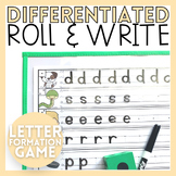 Differentiated Roll and Write Games Lowercase Letter Forma