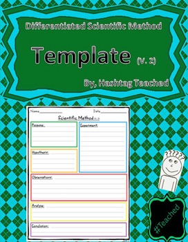 Preview of Differentiated Scientific Method Template (Version 2)