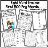Differentiated Sight Word Tracker with Assessments, EDITABLE