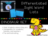 Differentiated Sight Words: Dino Set