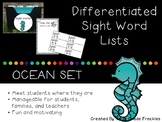 Differentiated Sight Words: Ocean Set