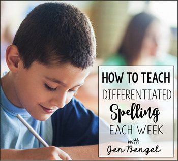 Preview of Differentiated Spelling Webinar - Site License