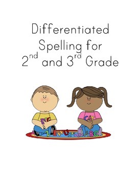 Preview of Differentiated Spelling for 2nd and 3rd Grade