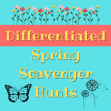 Differentiated Spring Scavenger Hunt Packet