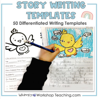 Preview of Differentiated Story Writing Prompts Templates Set 1 - from Writing Bundle 1