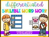 Differentiated Syllable Word Work in Spanish