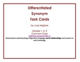 Differentiated Synonym Task Cards for Common Core Grades 1-3