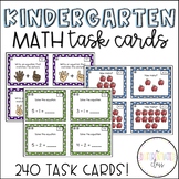 Kindergarten Math Task Cards Bundle {Number Sense, Additio