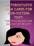 Task Cards for Non-Fiction Text - "The Psychology and Biol