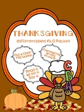 Differentiated Thanksgiving ELA Packet