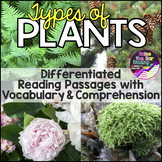 Differentiated Types of Plants Reading Passage, Vocabulary