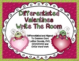 Differentiated Valentines Write The Room Word Work-Aligned
