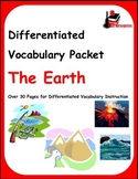 Differentiated Vocabulary Packet for ESL students - The Earth