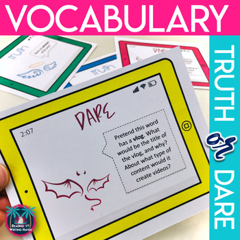 Preview of Differentiated Vocabulary Practice with Truth or Dare and Choice Board Activity