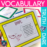 Differentiated Vocabulary Practice with Truth or Dare and 