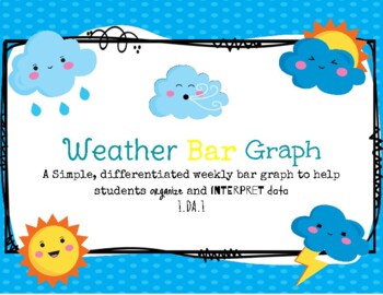 Preview of Differentiated Weather Bar Graph