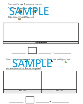 Preview of Differentiated Word Problems Simplified Language, Visuals and Graphic Organizers