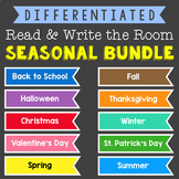 Differentiated Word Work - Read & Write the Room - Seasona