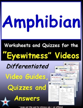 Differentiated Worksheet Quiz Ans For Eyewitness Amphibian