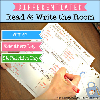 Preview of Read/Write the Room {Winter, Valentine's Day, St. Patty's Day}