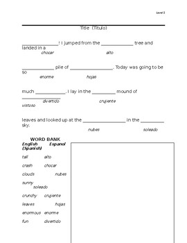 Preview of Differentiated Writing Activity for English Learners and Others - 3 Levels