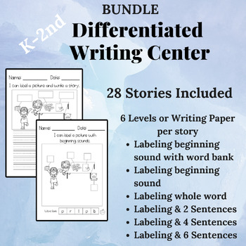 Preview of Differentiated Writing Center *BUNDLE 1*