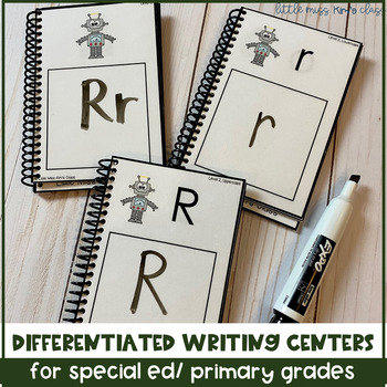 Preview of Differentiated Writing Centers & Alphabet / Letter Writing Book