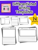 Differentiated Writing Templates | Horizontal, Vertical | 