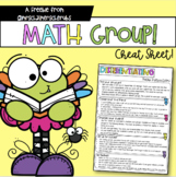 Differentiating Math Instruction Cheat Sheet *FREEBIE*
