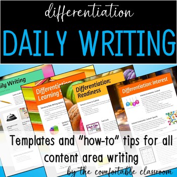 Preview of Differentiation: Daily Writing Templates for All Content Areas