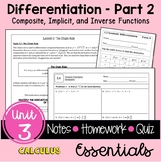 Calculus Differentiation - Part 2 Essentials with Video Le