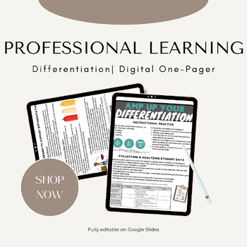 Preview of Differentiation Professional Development