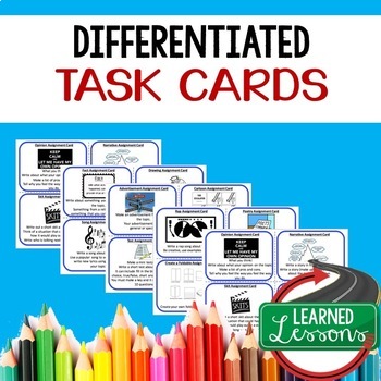 Preview of Differentiation Task Cards, Learning Styles Activities