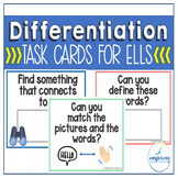 Differentiation Task Cards for ELL/ESL | Modification Task Cards