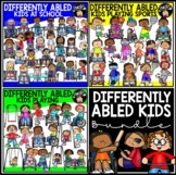 Differently Abled Kids Clip Art Bundle {Educlips Clipart}