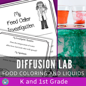 Preview of Water and Food Dye Experiment | Properties of Matter | Scientific Method K 1