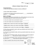Diffusion in Dialysis Tubing Lab Student Worksheet