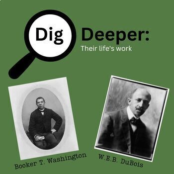 Preview of Dig Deeper: Booker T. Washington and Du Bois' Work- Complete Package