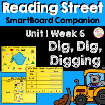 Preview of Dig Dig Digging SmartBoard Companion Kindergarten